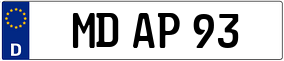 Trailer License Plate
